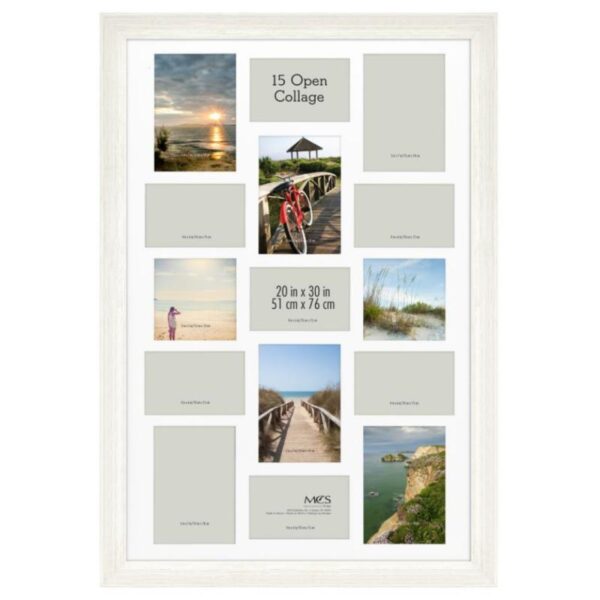 White Rustic Collage Frames