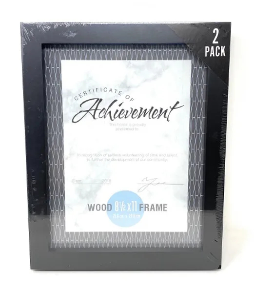 2 Pack Black Frames