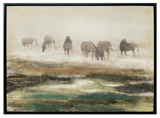 Grazing Stallions