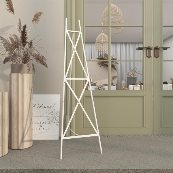 White Metal Easel