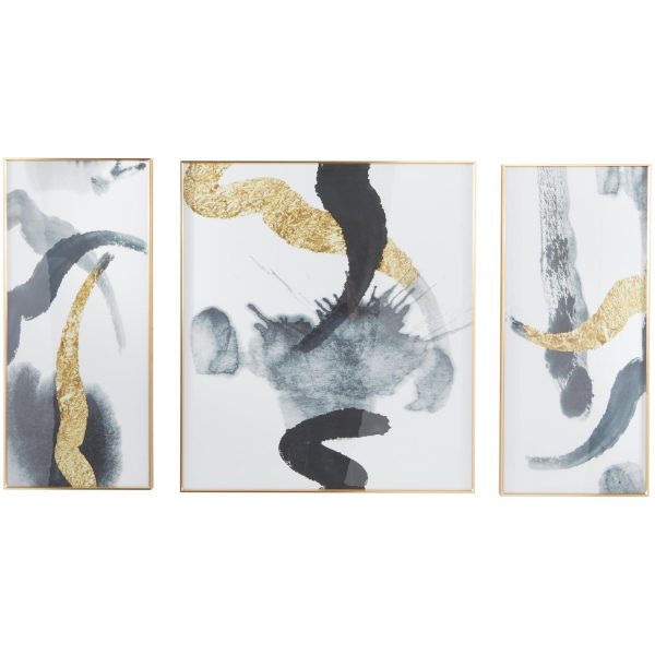 Blue and Gold Triptych