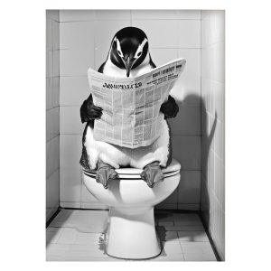 Penguin reading